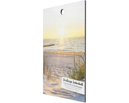 Duschwand mit Strandmotiv