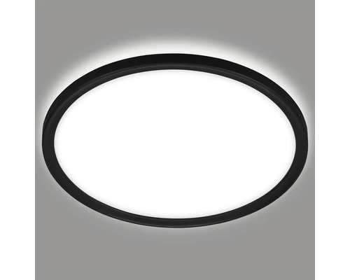 Runde Deckenleuchte mit schwarzem Rand