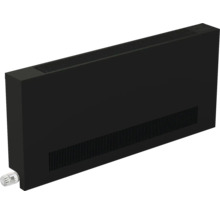 Schwarzer Heizkörper mit Thermostatventil