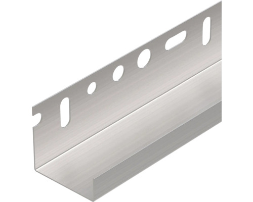 PROTEKTOR Abschlußprofil für Tiefgaragen- und Kellerdeckendämmung 40 mm Aluminium natur 2500 x 40 x 15 x 0,8 mm Pack = 10 St