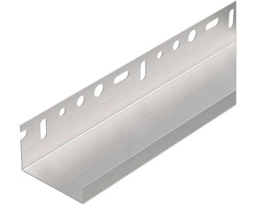 PROTEKTOR Abschlußprofil für Tiefgaragen- und Kellerdeckendämmung 60 mm Aluminium natur 2500 x 40 x 15 x 0,8 mm Pack = 10 St