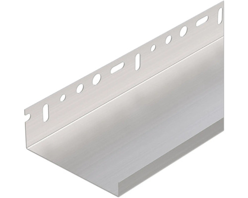 PROTEKTOR Abschlußprofil für Tiefgaragen- und Kellerdeckendämmung 100 mm Aluminium natur 2500 x 40 x 15 x 0,8 mm Pack = 10 St