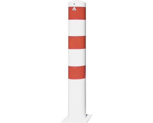 Verkehrspfosten mit Warnmarkierung