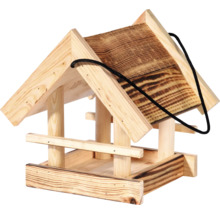 Vogelhaus aus Holz mit Aufhängung