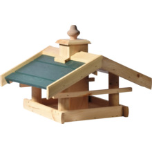 Vogelhaus aus Holz mit Dach