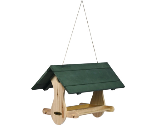 Vogelhaus dobar green label Vogelfutterhaus Nuuk zum Aufhängen aus Holz, 48x24x29 cm Vogelhaus aus Holz mit Dach zum Aufhängen