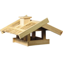 Vogelhaus aus Holz mit Dach