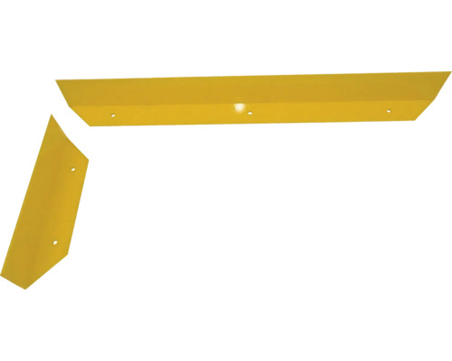 Schrammbord Stahlwinkel für Dübelbefestigung gelb 1500 mm x 150 mm x 100 mm Schneeschild Ersatzkufen Set