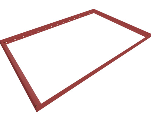 Dachrahmen Hörmann EcoStar für Gründach Gartenhaus Pultdach Typ2 RAL3004 rot Metallrahmen mit Bohrlöchern
