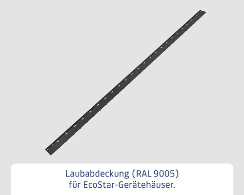 Laubabdeckung RAL 9005 für EcoStar Gerätehäuser