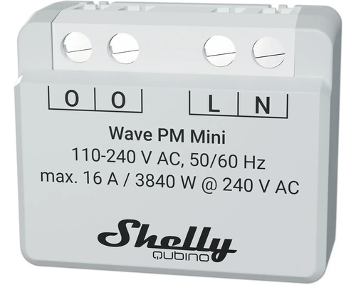 Shelly Qubino Wave PM Mini Leistungsmesser 1-Kanal 16A