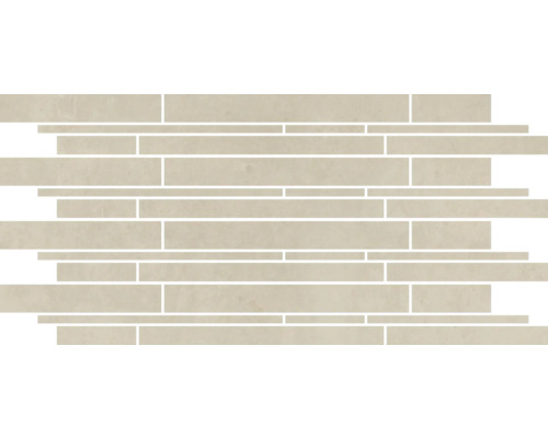 MIRAVA Kombibordüre MANHATTAN Ivory 30 x 60 x 0,9 cm Mosaikfliese zur Wandgestaltung