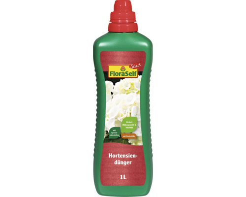 Hortensiendünger FloraSelf Select 1 L mineralischer Dünger FloraSelf Hortensiendünger, 1 Liter Flasche