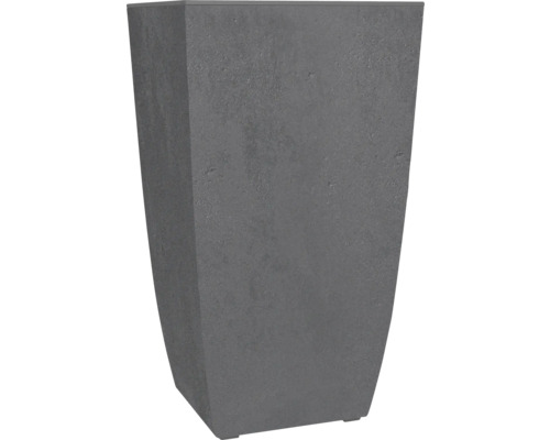 EDA Pflanzgefäß ‚Diva Basalt‘ – Grau, Ca. 43,5 X 43,5 X 78,2 Cm, Mit Herausnehmbarer Innenschale