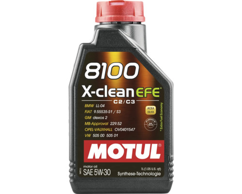 Hochleistungsmotorenöl MOTUL 8100 X-CLEAN + EFE 10W-30, 1 L