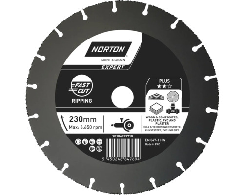 Norton Clipper Trennscheibe Multi Carbide Ø 230 mmx22,23 mm