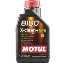 Motul 8100 X-clean+ EFE 0W-30 Motoröl, 1 Liter
