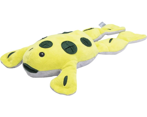Hundespielzeug beeztees Plüsch Hide And Seek Frosch 31 cm Intelligenzspielzeug, Snackspielzeug, Beschäftigung, Interaktiv Spielzeug Gelbes Axolotl Plüschtier mit dunklen Akzenten