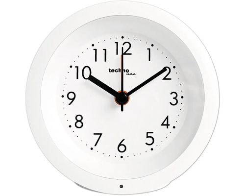 Wecker Modell X weiß 11,3x11,3x3,5 cm Technoline Wecker mit analoger Anzeige