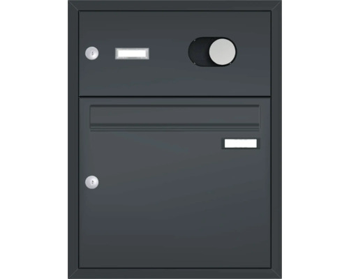 Briefkasten mit Sprechanlage und Zeitungsfach
