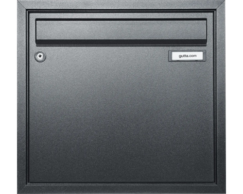 Briefkasten aus Metall mit Schloss und Einwurfschlitz