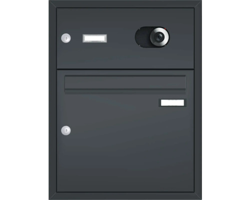 Briefkasten mit integrierter Kamera für die Hauswand