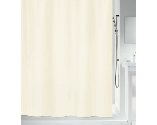 Leifheit Duschvorhang 'Tierra Beige' Aus Polyester – Wasserabweisend, 180x200 Cm, Mit Beschwertem Saum (Farbe: Orange/beige)