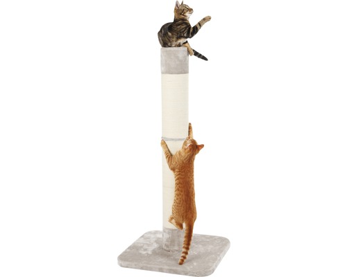 Katzenkratzbaum mit zwei Katzen