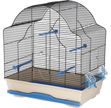 Vogelkäfig Gabbia Daisy 56 x 36,5 x 62 cm blau/grau