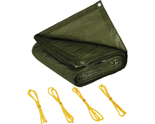 Super Gewebeplane 8x10 Meter – Wasserdicht, Robust 280g/m², Grau