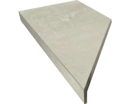 FLAIRSTONE Poolumrandung Beckenrandstein Aussen-Eckstück 90° betonbeige 60 x 30 x 5 cm (Set = 2 Stk)