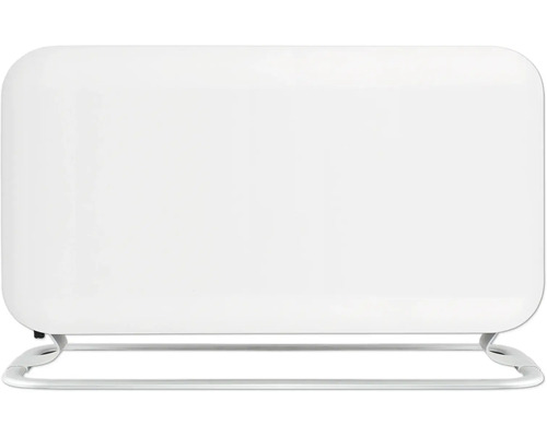 Weißer Heizkörper mit Metallgestell