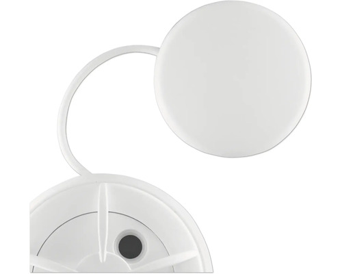 Detailansicht einer weißen Lampe