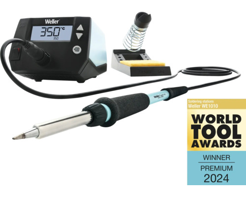Lötstation mit digitaler Anzeige, Lötkolbenablage und World Tool Awards Gewinner Premium 2024 Siegel