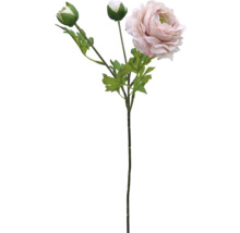Künstliche Ranunkel mit Blüte und Knospen