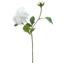 Kunstblume Dalia Kunstfaser Metall Kunststoff 64 cm weiß