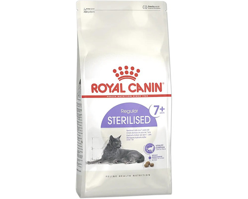 Royal Canin Sterilised 7+ Katzenfutter-Packung für kastrierte Katzen ab 7 Jahren