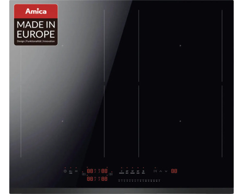 Induktionskochfeld Rahmenlos Amica 592 x 522 mm 4 Kochzonen KMI 776 660 F