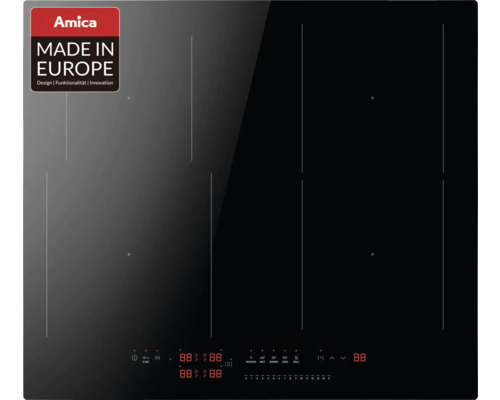 Induktionskochfeld Rahmenlos Amica 592 x 522 mm 4 Kochzonen KMI 772 660 C