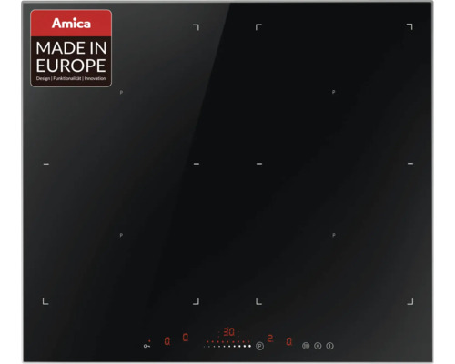 Induktionskochfeld mit Rahmen Amica 58,2 x 52,4 cm 4 Kochzonen KMI 13321 A