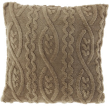 Quadratisches Zierkissen mit Strickmuster