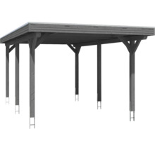 Holzcarport mit Flachdach und Pfosten