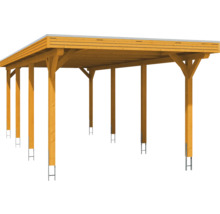 Holz Carport mit Flachdach
