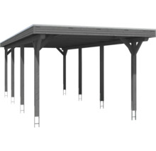 Einzelcarport SKAN HOLZ Spessart inkl. Pfostenanker 355 x 846 cm schiefer