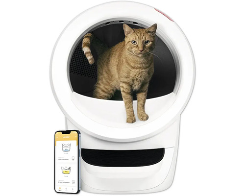 Katzentoilette Whisker Litter Robot 4, selbstreinigendes Katzenklo, WiFi, weiß, 69 x 56 x 75 cm smarte Katzentoilette