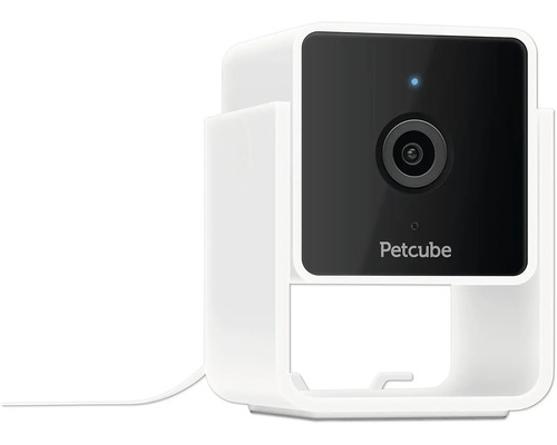 Tierüberwachungskamera Petcube Pet Cam interaktive Haustierüberwachungskamera, WiFi, 1080p, 145° Weitwinkelsicht, Zwei-Wege-Audio smarte Haustierkamera Petcube Logo auf Haustierkamera