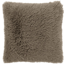 Quadratisches Zierkissen mit flauschiger Oberfläche