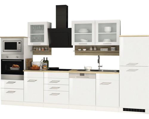 Held Möbel Küchenzeile mit Geräten Mailand 340 cm | HORNBACH