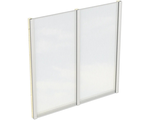 Seitenwand Polycarbonat SKAN HOLZ 193 x 200 cm natur