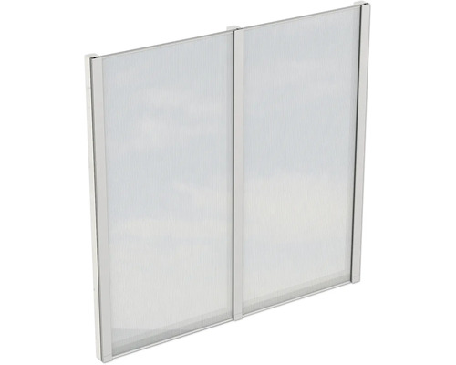 Seitenwand Polycarbonat SKAN HOLZ 193 x 200 cm weiß